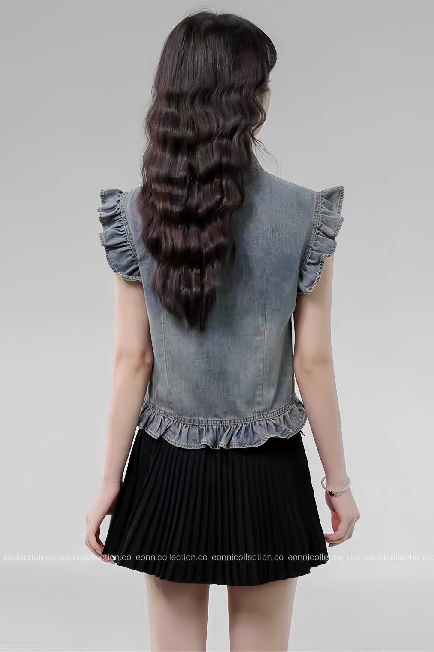 #1104 Taylor Denim Blouse