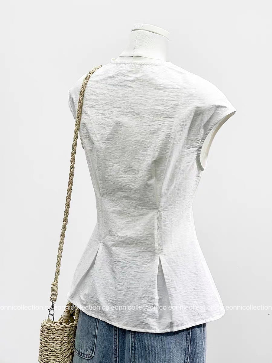 #1061 French Chic Blouse（3 Colors）