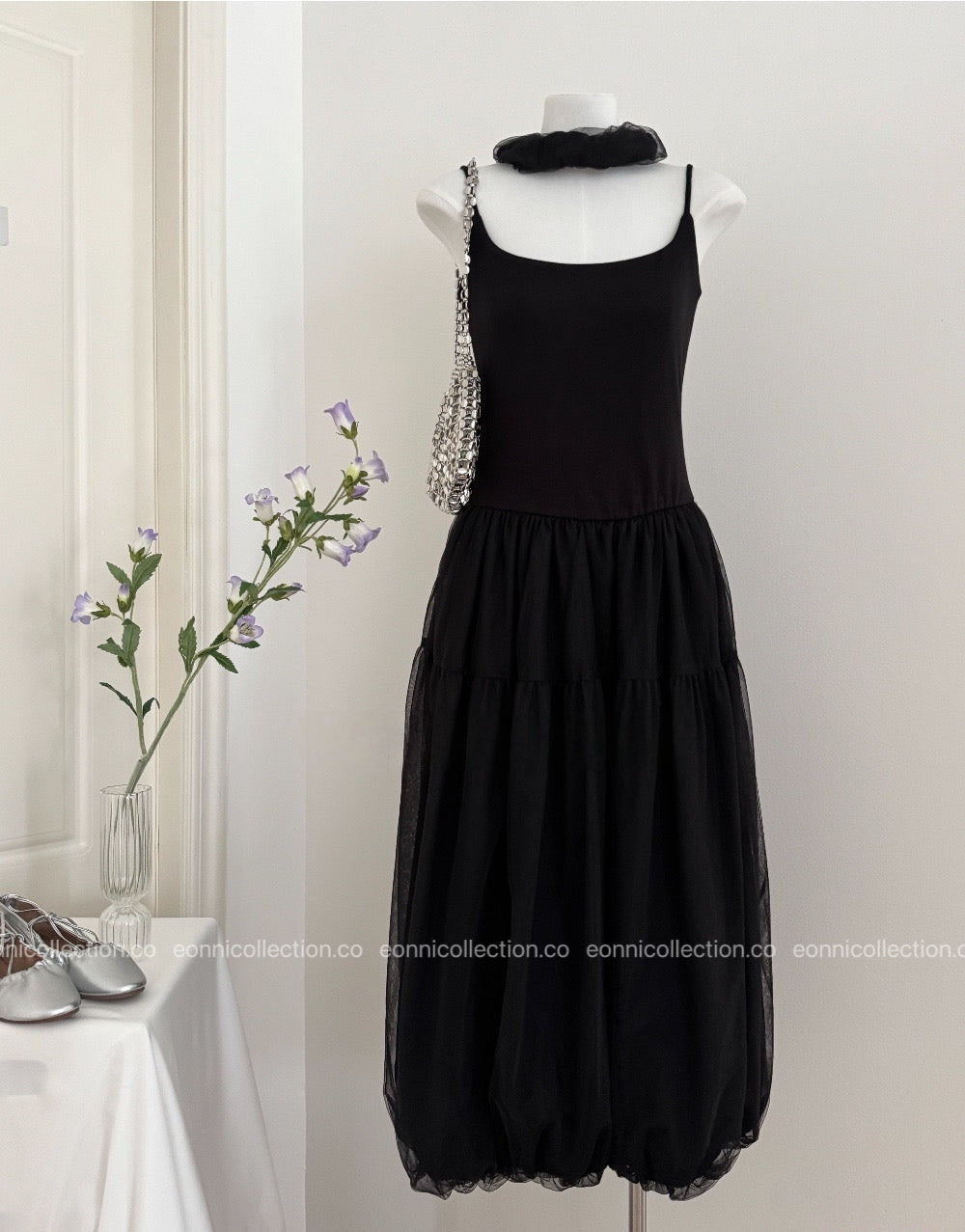 #2032 Charlotte Dress + Matching Hair Tie（2 Colors）