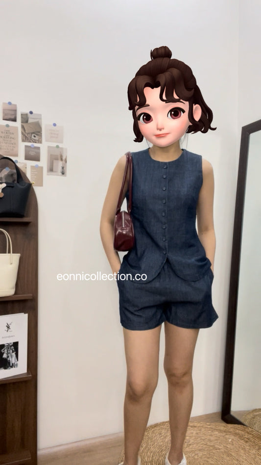 #2025 Old Money Linen Waistcoat &Shorts Set