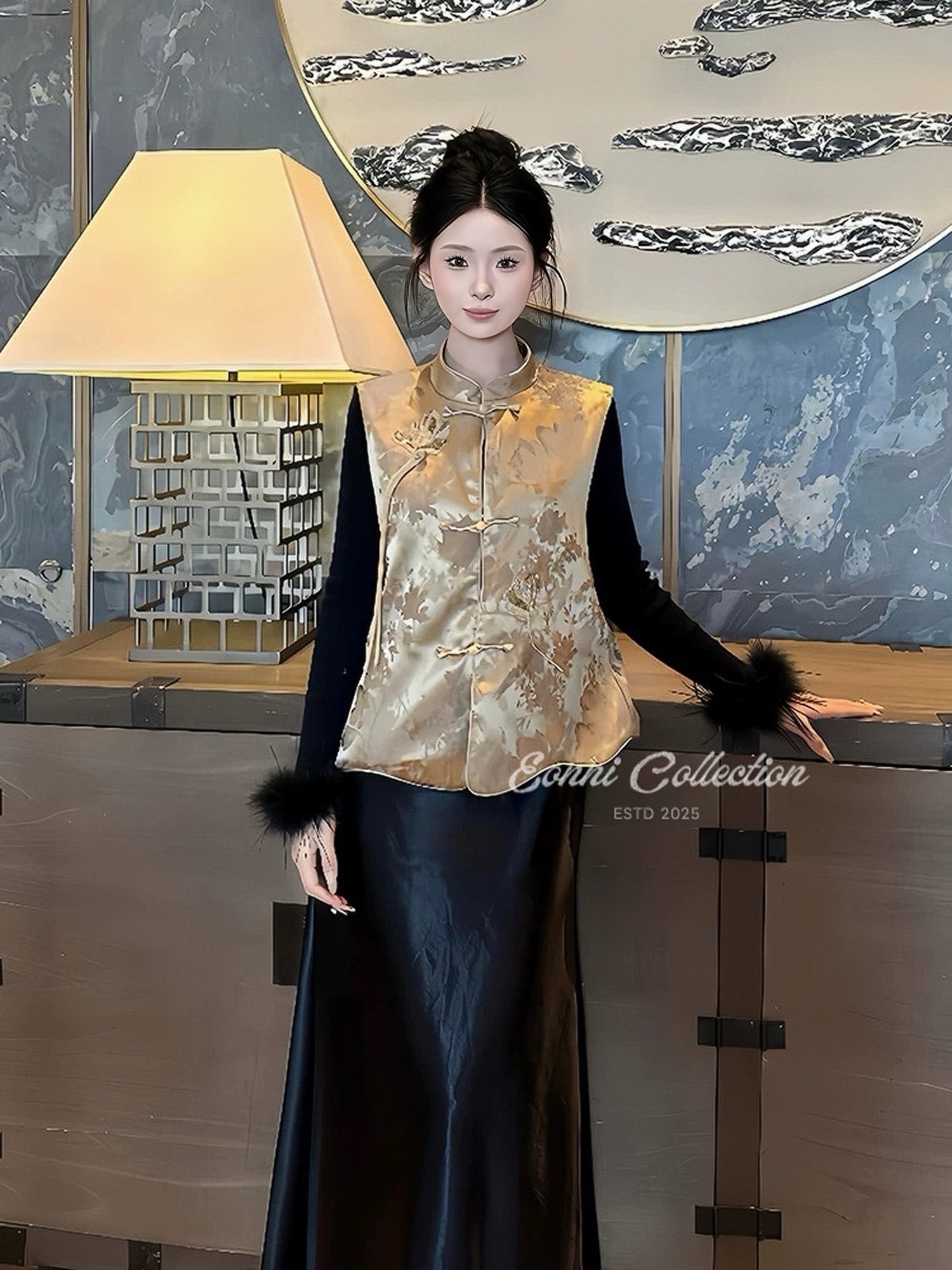 #1119 Golden Lotus Vest