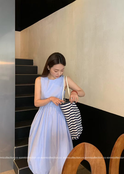 #2092 Slouchy Bubble Tank Dress（2 Colors）