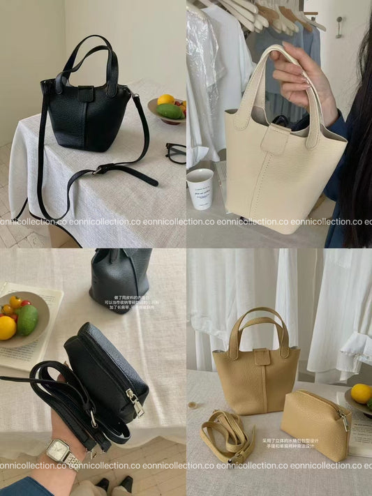 #4008 Casual Chic Basket Bag （3 Colors）