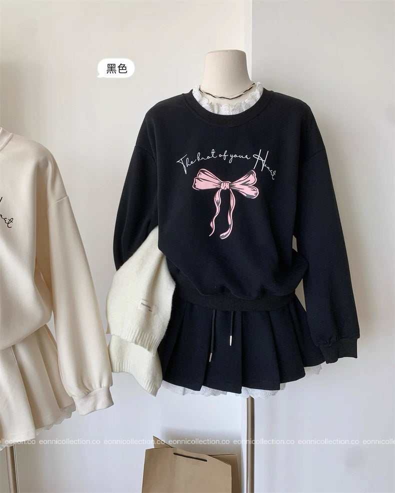 #2135 Bella Sweatshirt Set（2 Colors）