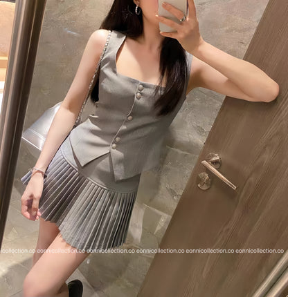 #2022 Modern Feminine Ensemble （2 Colors）
