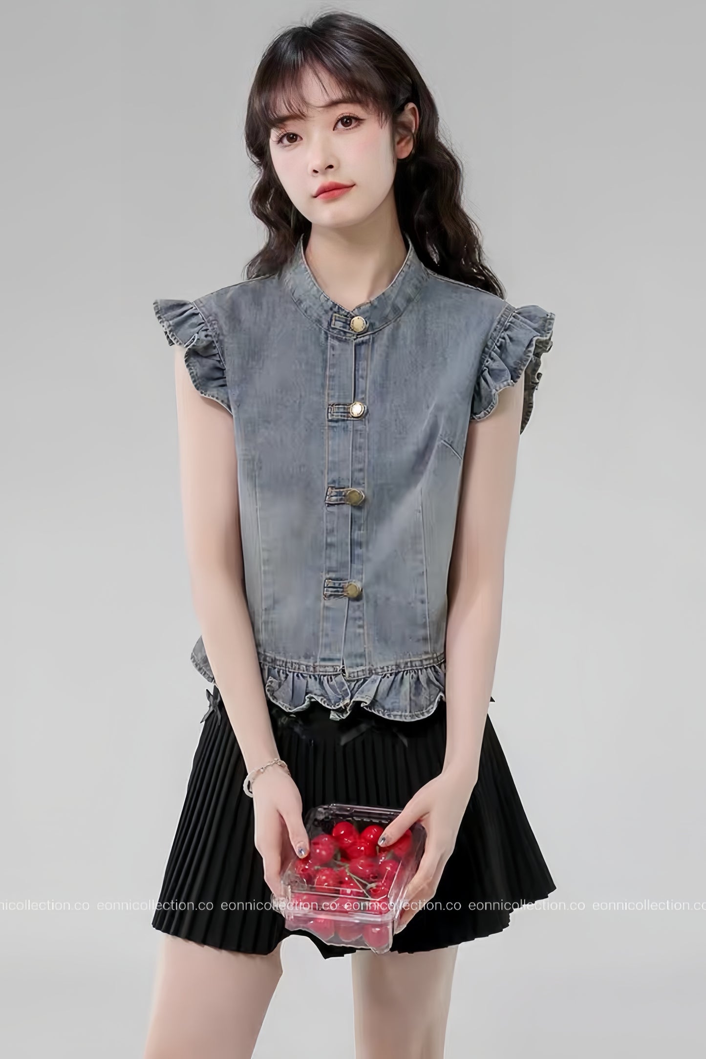 #1104 Taylor Denim Blouse