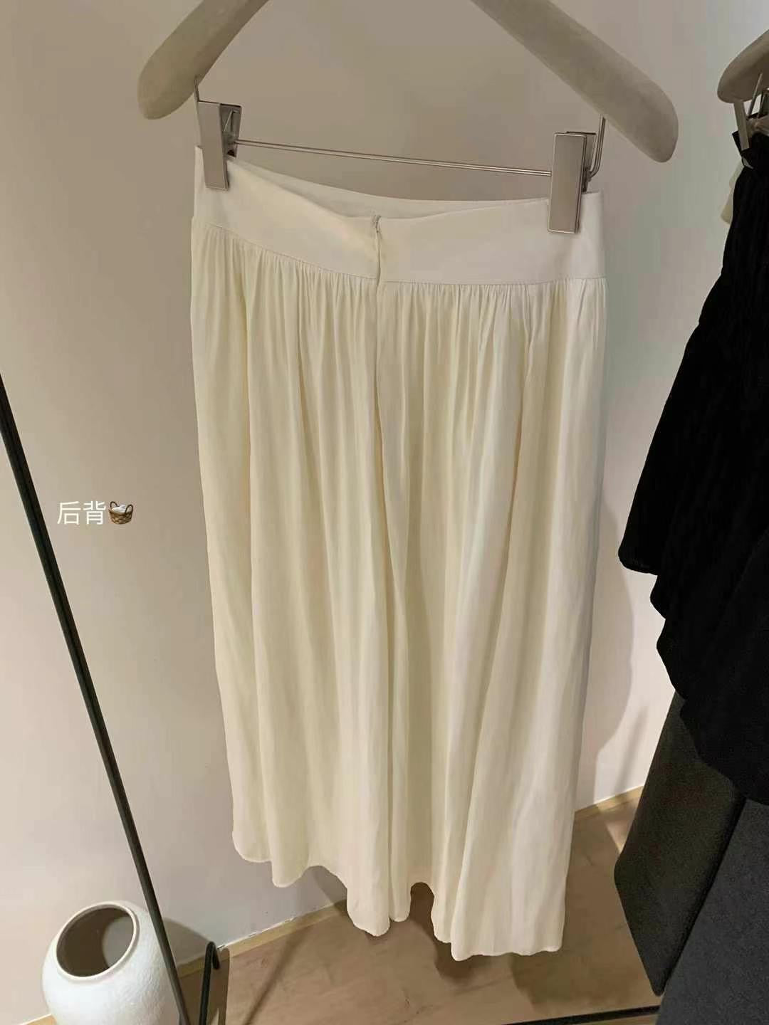 #3006 Luminous Seoul Draped Skirt（2 Colors)