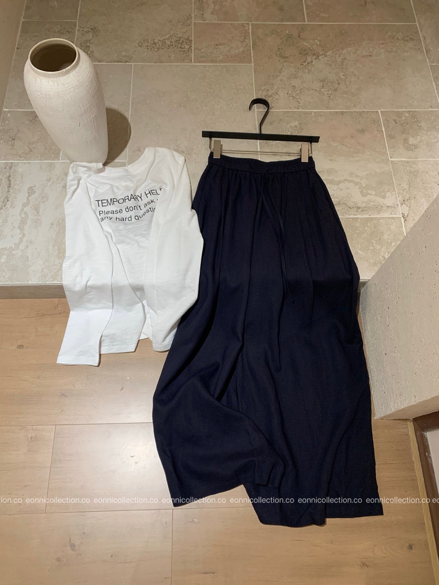 #3040 Eva Linen Long Pants（2 Colors）