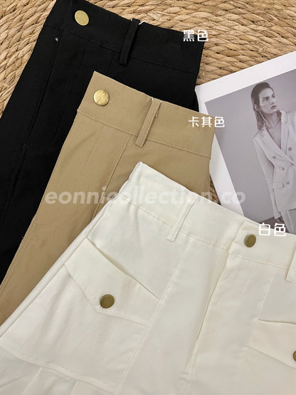 #3005 Cargo Skirt with Belt（3 Colors)